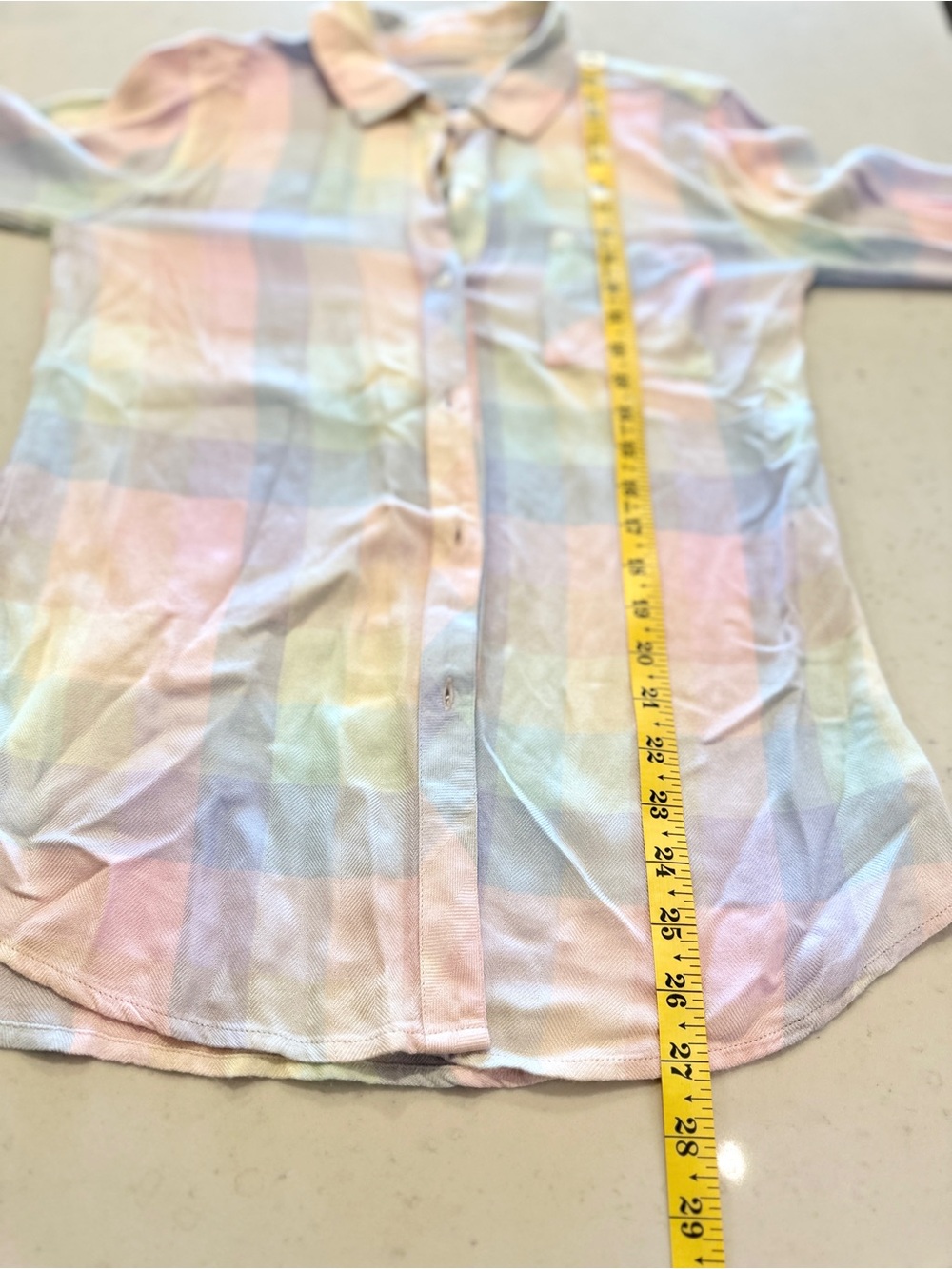 NWOT Rails Long Sleeve Soft Cotton Button Down Size XS Rainbow Casual Colorful - Picture 5 of 6